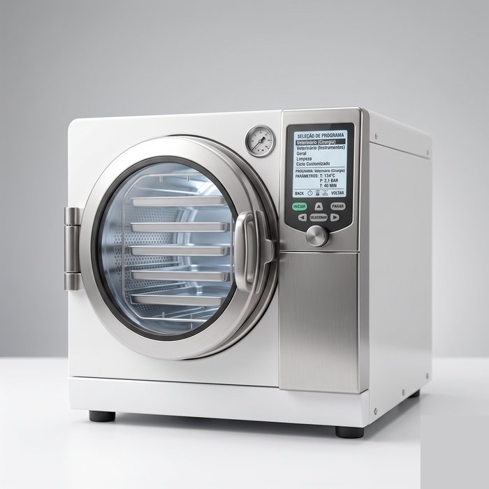 Autoclave veterinária de maior capacidade para clínica animal