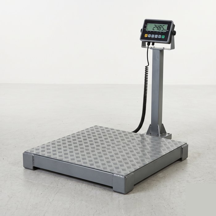 Balança de plataforma de piso industrial com indicador
