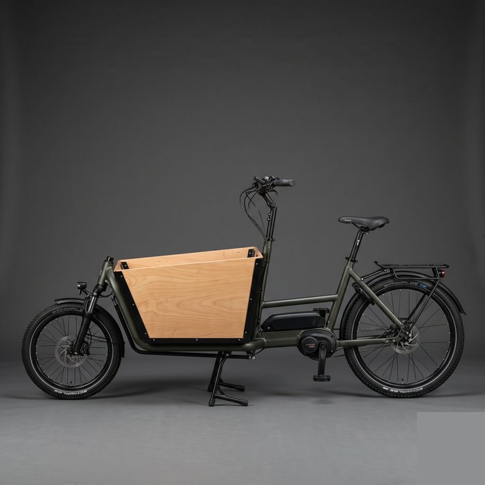 Cargo bike elétrica com caixa de carga dianteira