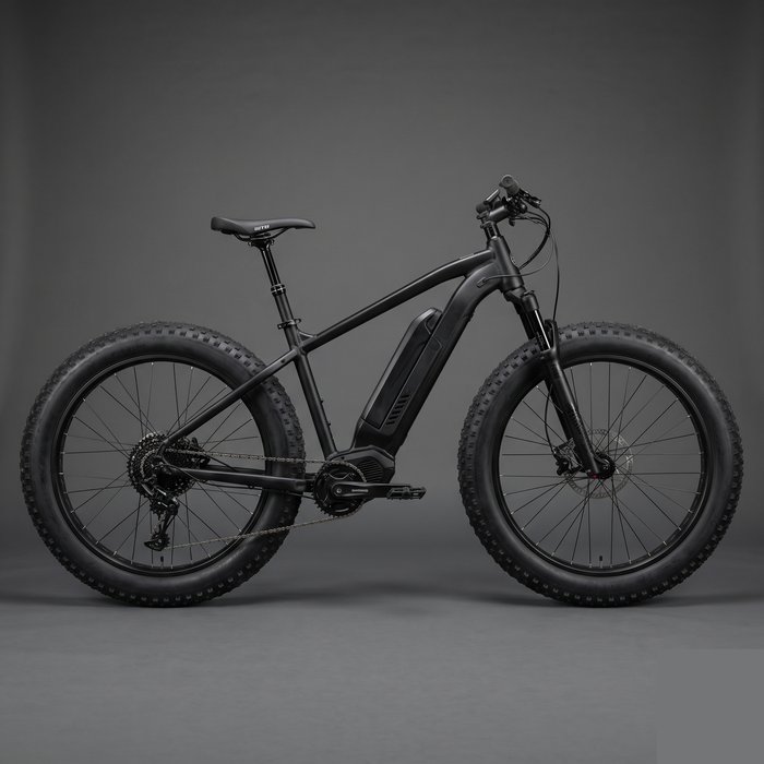 Bicicleta elétrica fat bike com pneus largos