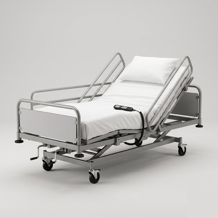 Cama hospitalar reclinável para cuidado domiciliar