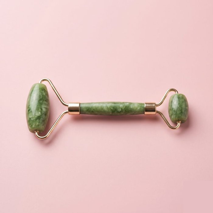 Rolo facial de jade para massagem