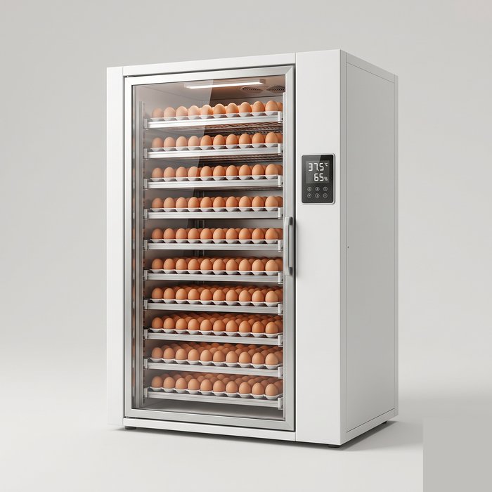 Incubadora industrial de grande capacidade, gabinete para centenas de ovos