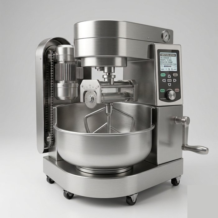 Batedeira planetária industrial de confeitaria