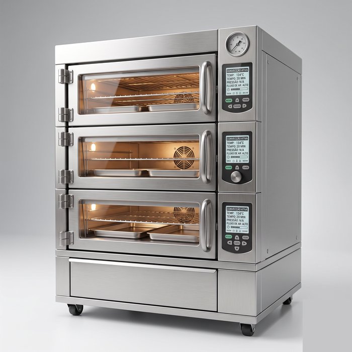 Forno turbo de convecção para volume e confeitaria