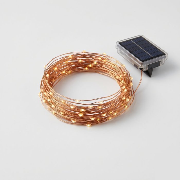 Cordão de luzes solares LED
