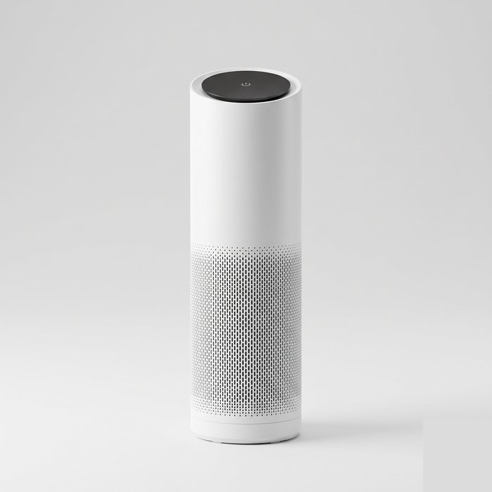 Purificador de ar de torre alto, branco, para sala de estar