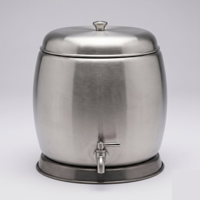 Purificador de água por gravidade, recipiente de mesa com tampa e torneirinha